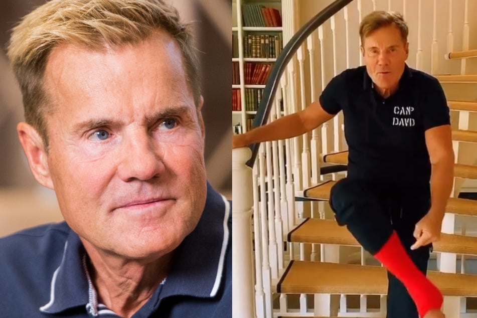 Dieter Bohlen: Schlitten-Unfall! Dieter Bohlen schockt Fans auf Instagram mit Gipsbein!